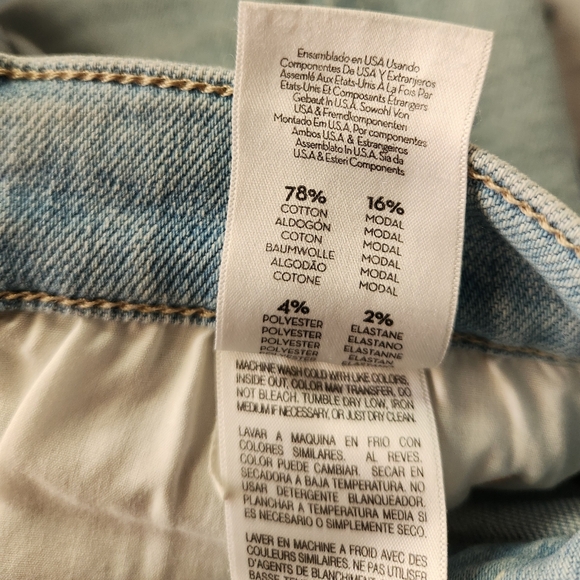 Mother The Mid Rise Dazzler Crop Fray Size 30 - Picture 7 of 9